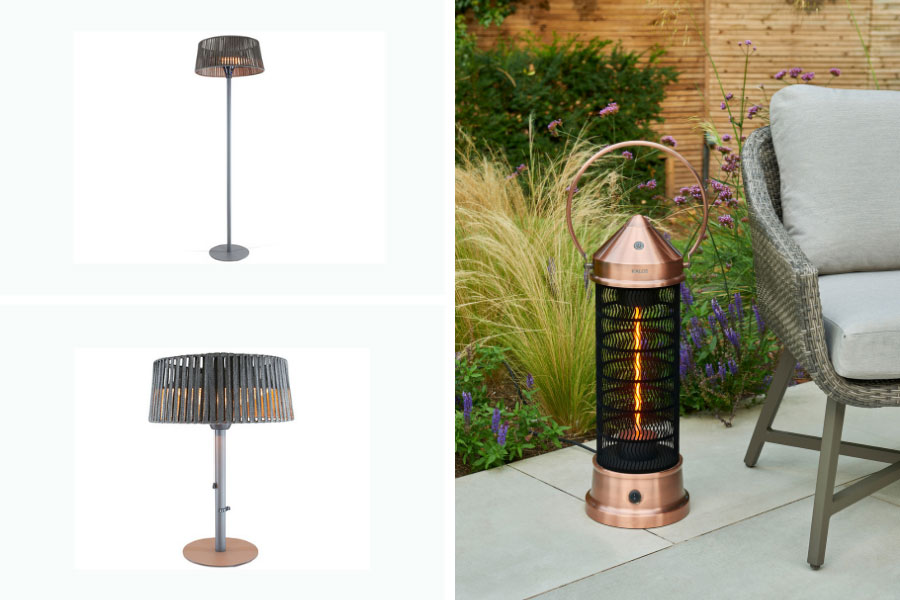 Electric floor standing and table top patio heaters